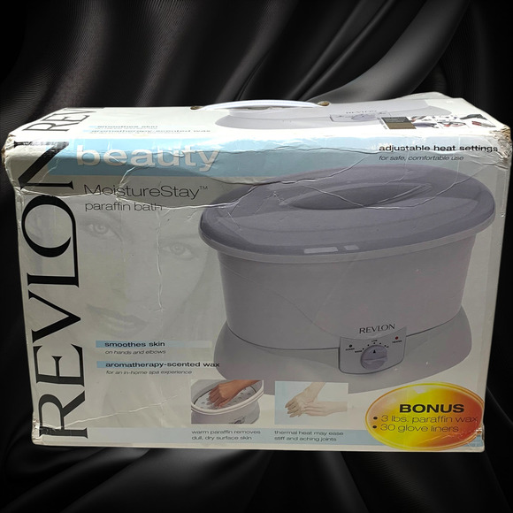 NEW Revlon Spa MoistureStay Luxury Paraffin Bath Kit Bonus Wax & Bags Boxed - Picture 7 of 7